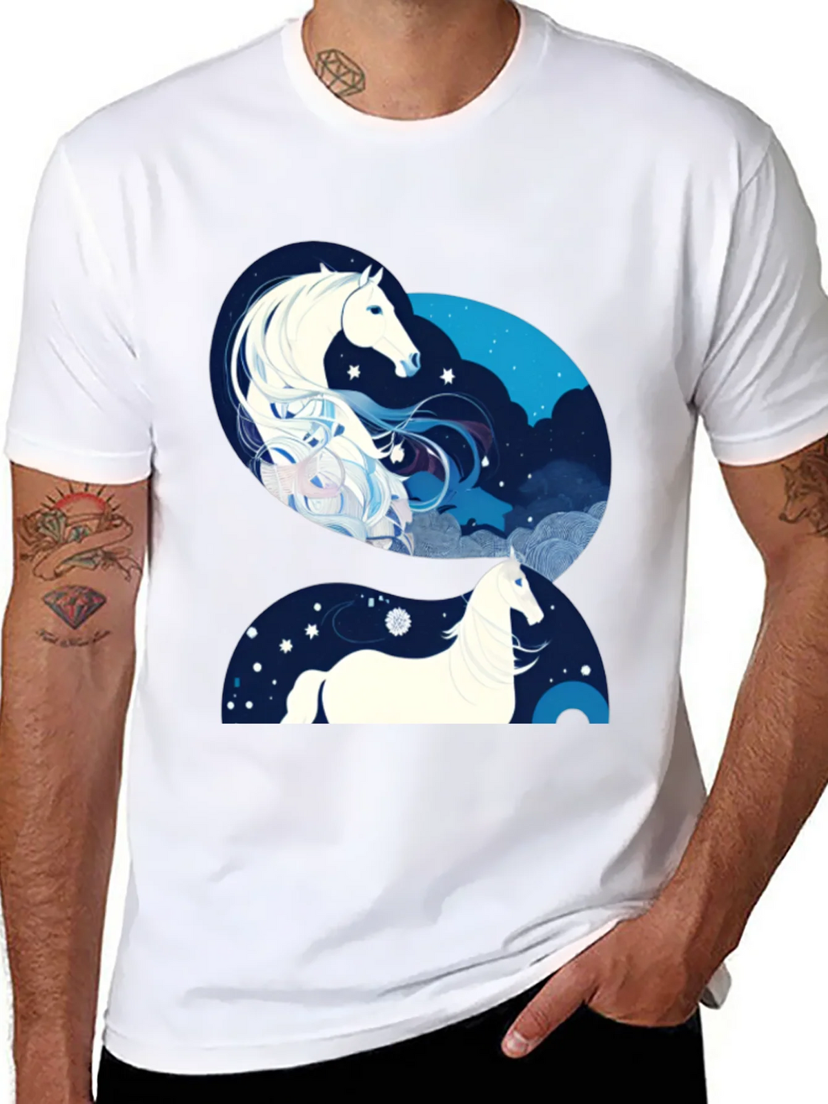 Equine Galaxy Graphic Tee product image 3