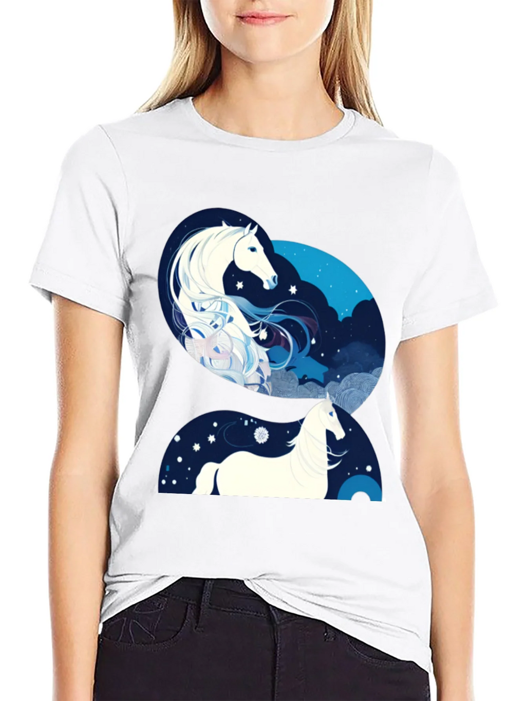 Equine Galaxy Graphic Tee product image 4
