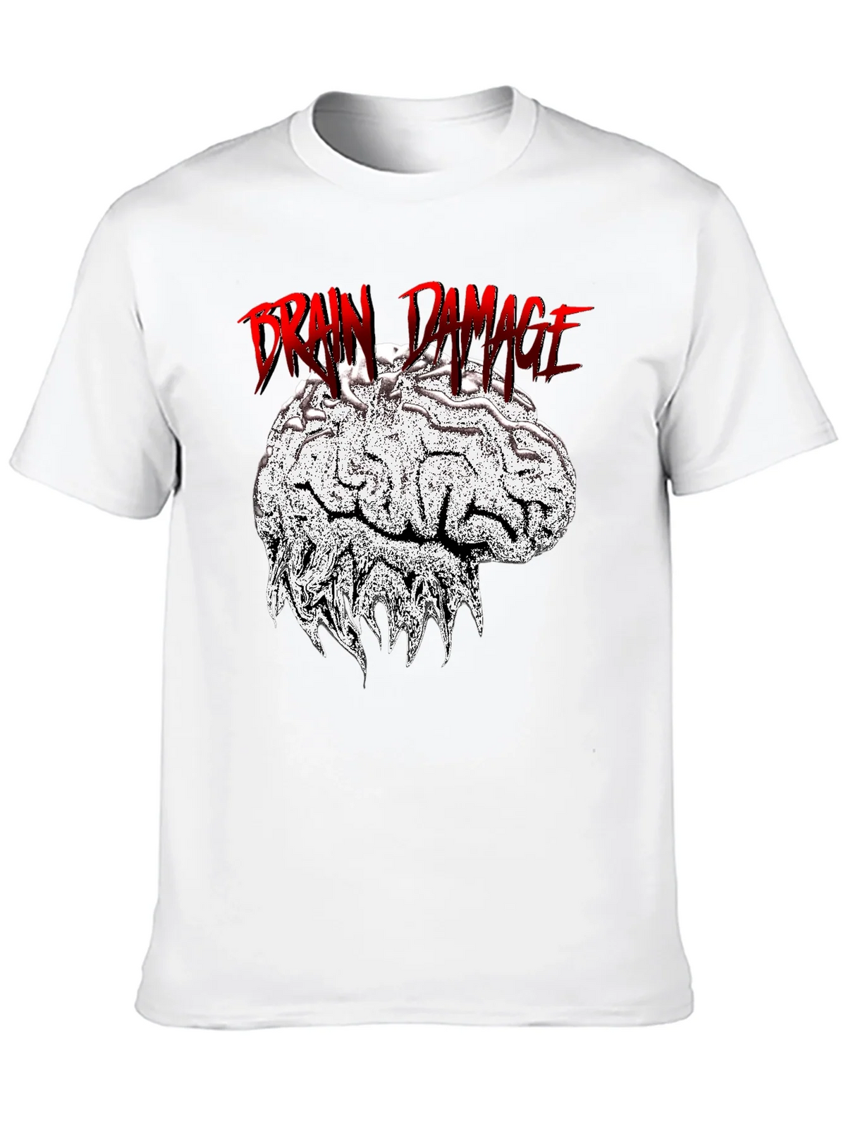 Brain Damage Graphic Tee - Unique Design Black T-Shirt product image 9