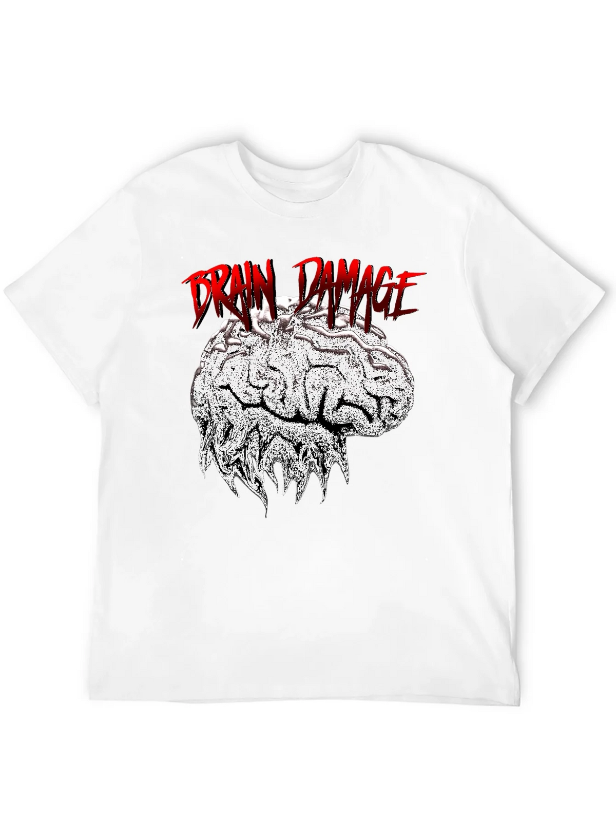 Brain Damage Graphic Tee - Unique Design Black T-Shirt product image 11