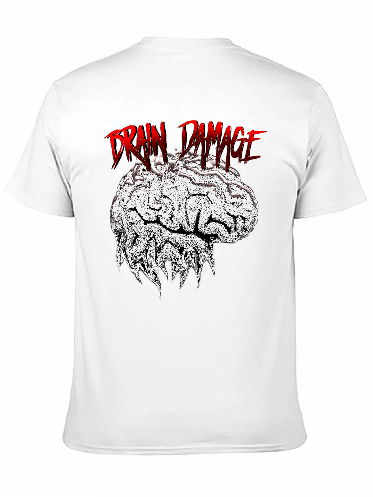 Brain Damage Graphic Tee - Unique Design Black T-Shirt product image 10