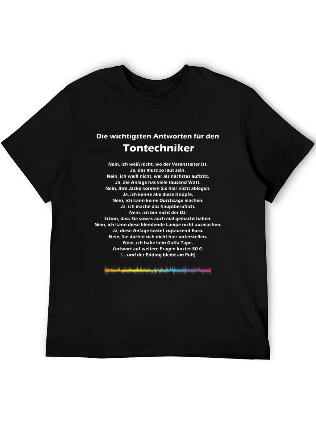 Tontechniker T-Shirt - Sound Engineer Humor product image 5