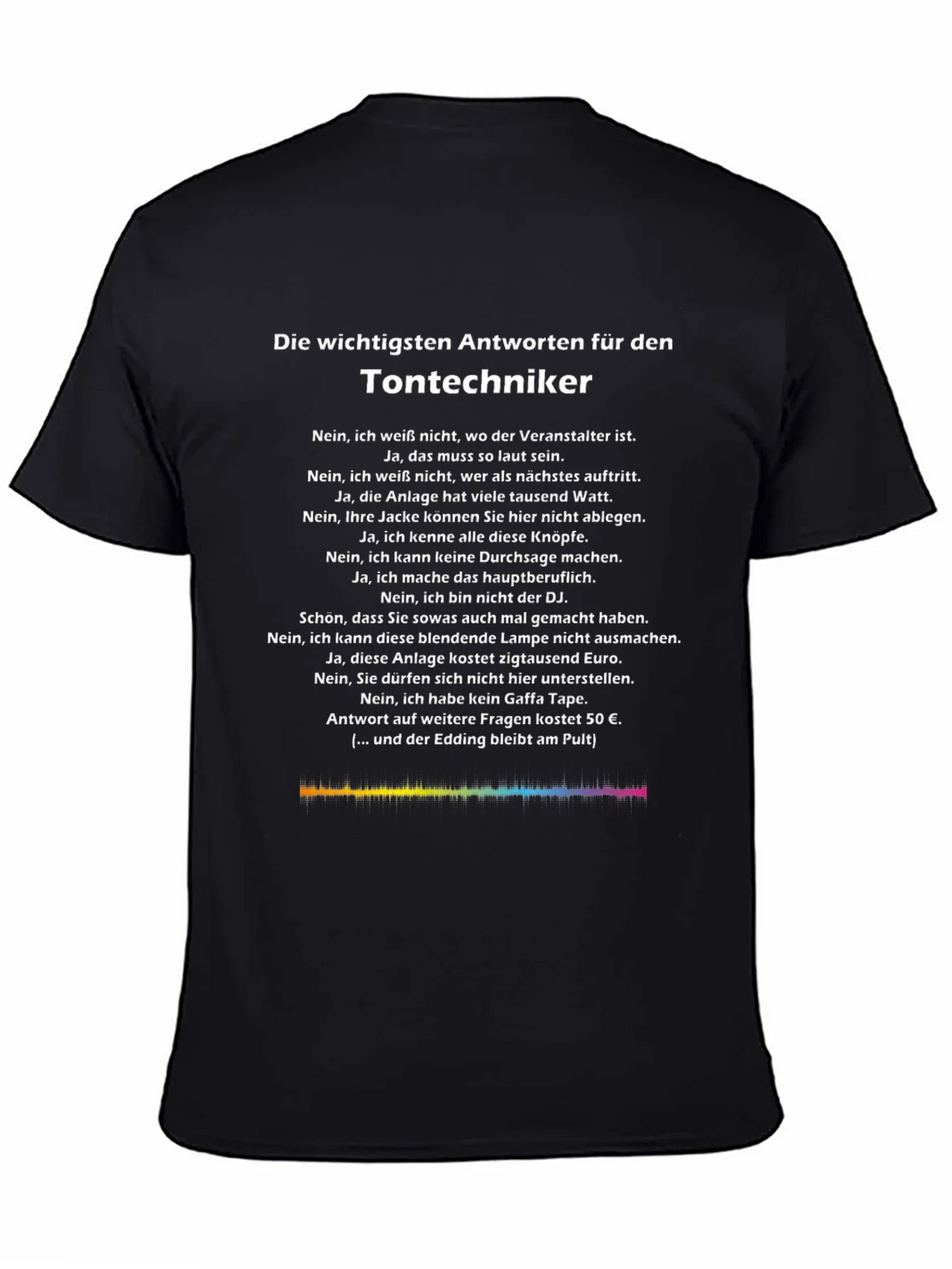 Tontechniker T-Shirt - Sound Engineer Humor product image 4