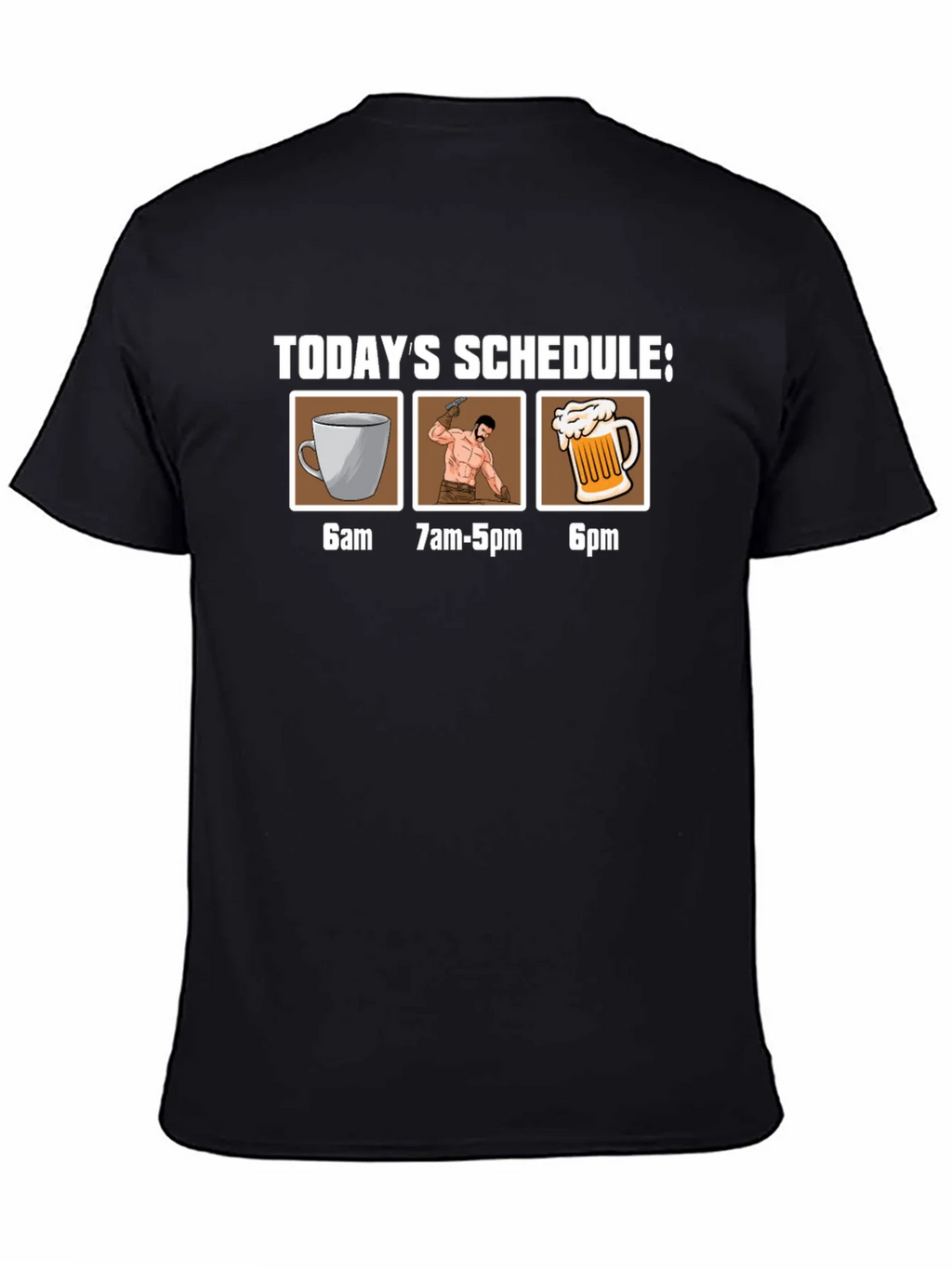 Humorous Schedule Graphic Tee product image 4