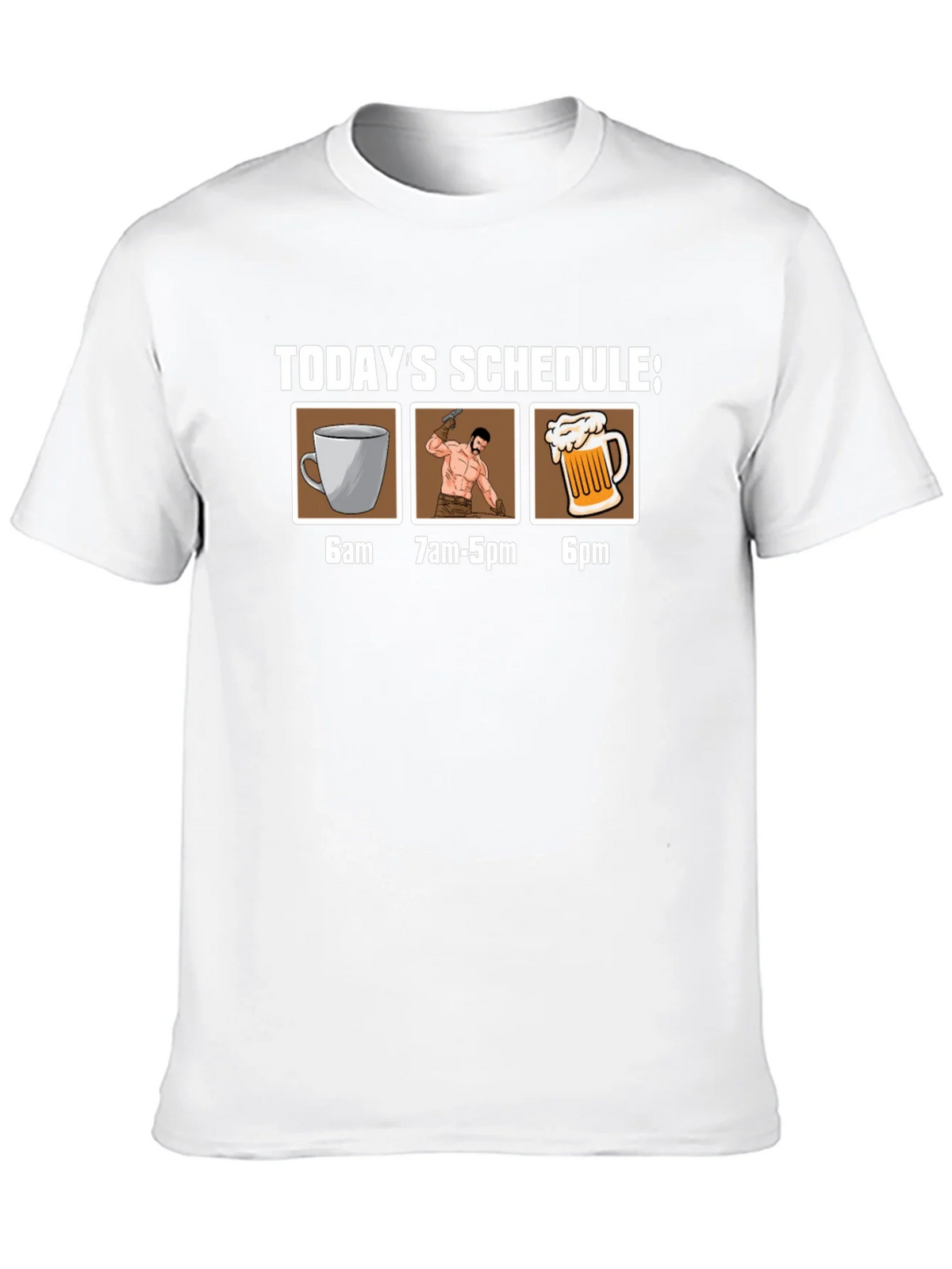 Humorous Schedule Graphic Tee product image 9
