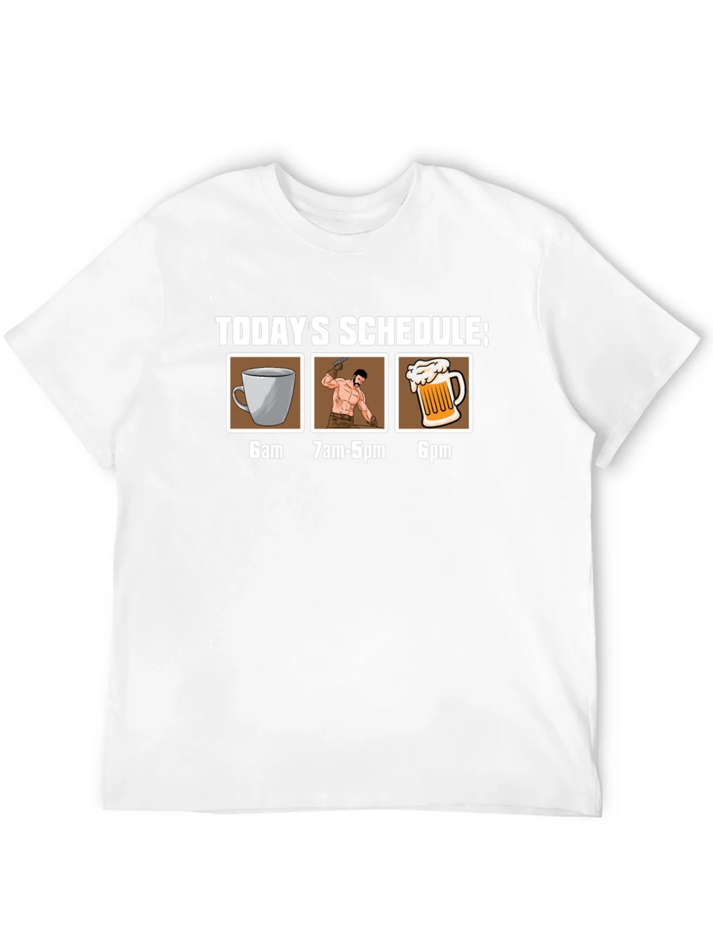 Humorous Schedule Graphic Tee product image 11