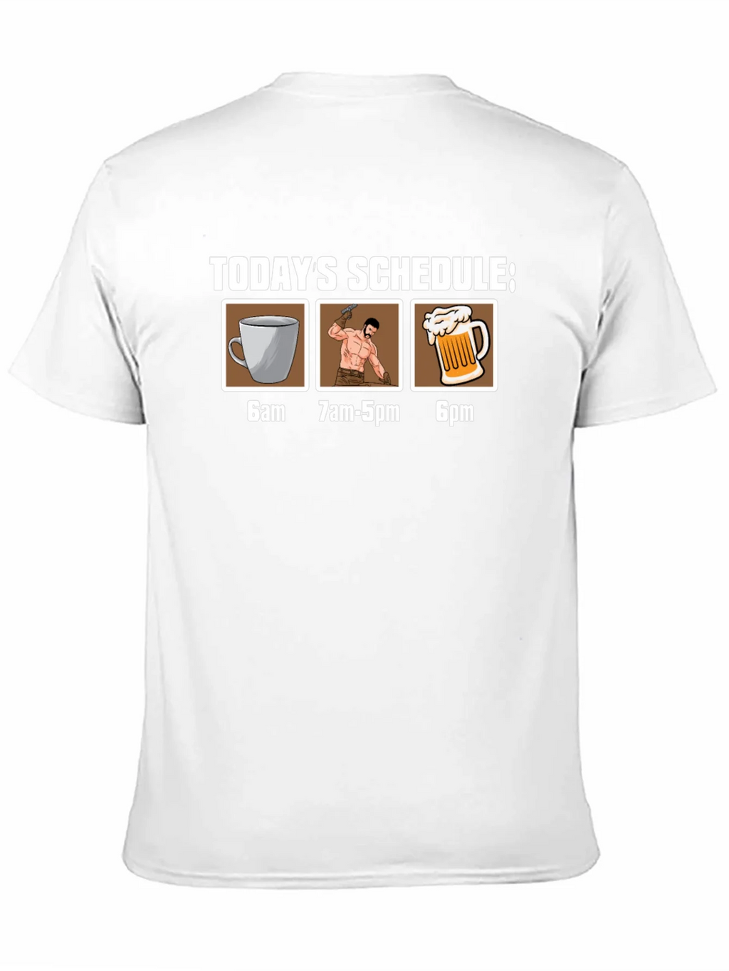 Humorous Schedule Graphic Tee product image 10