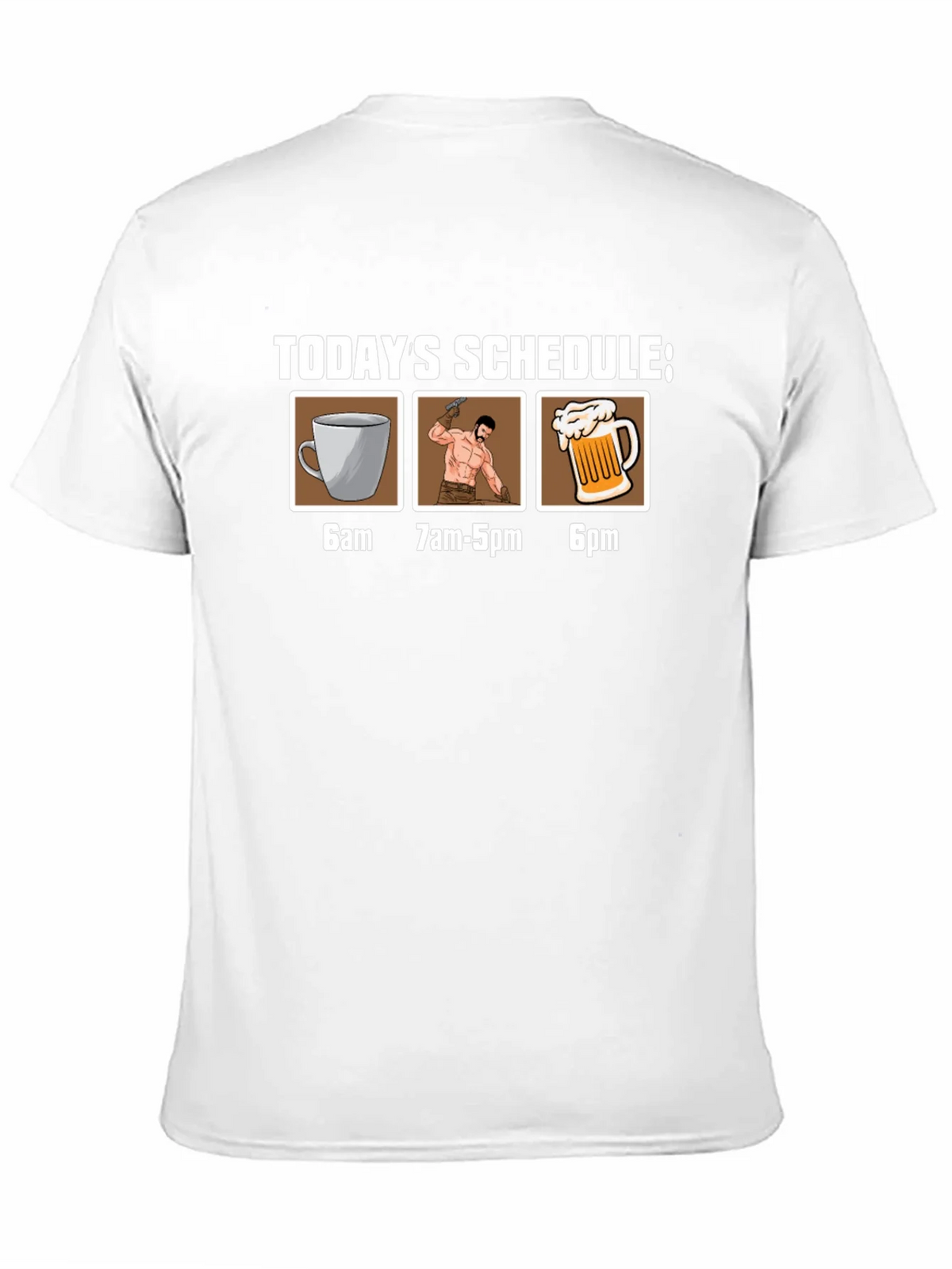 Humorous Schedule Graphic Tee product image 10