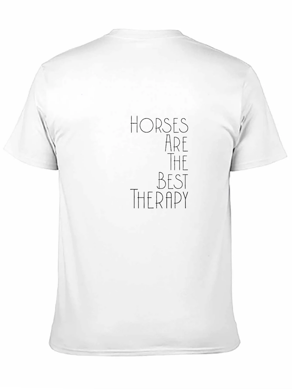 Horses Are The Best Therapy Black T-Shirt product image 7