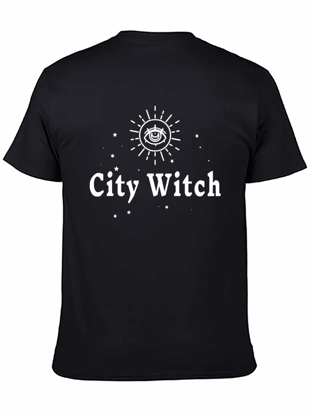 City Witch Graphic Tee - Unisex Black Cotton T-Shirt product image 4
