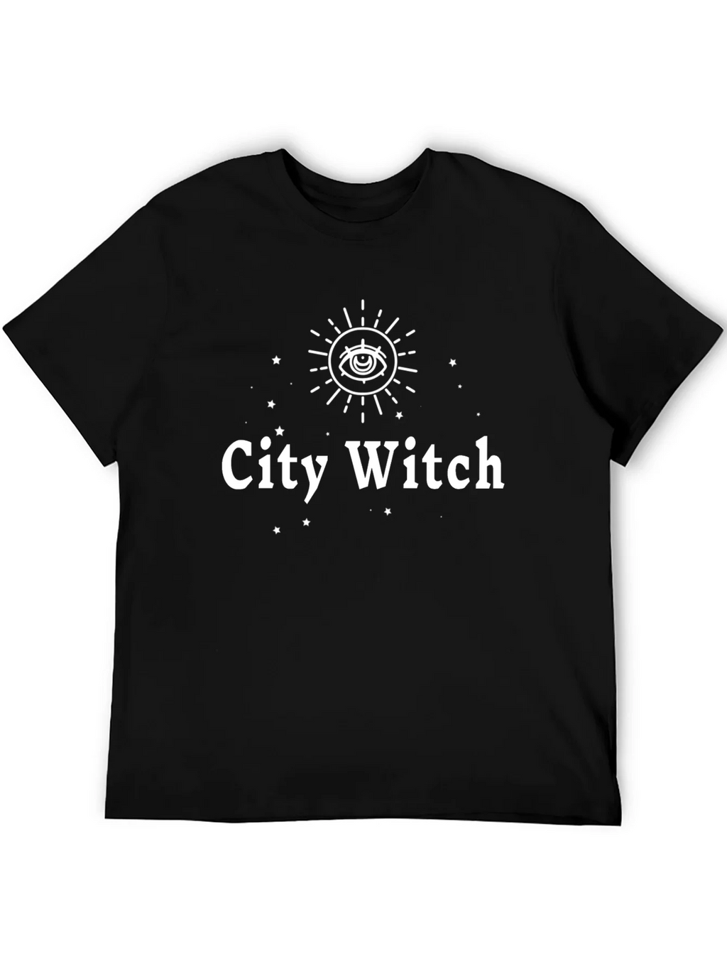 City Witch Graphic Tee - Unisex Black Cotton T-Shirt product image 5