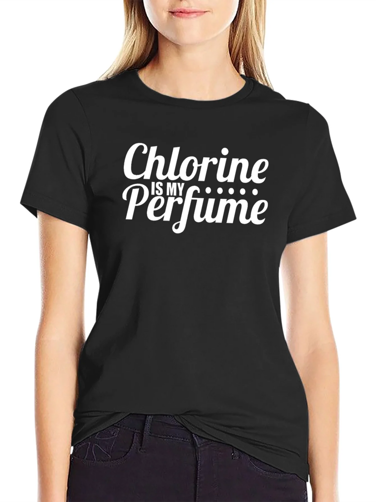 Chlorine is My Perfume T-Shirt Funny Swimmer Tee product image 2