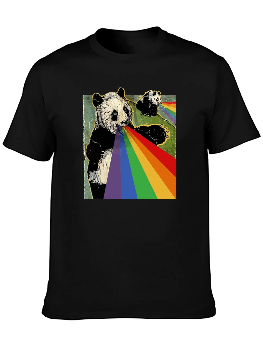 Panda Rainbow T-Shirt - Unique Graphic Tee product image 2