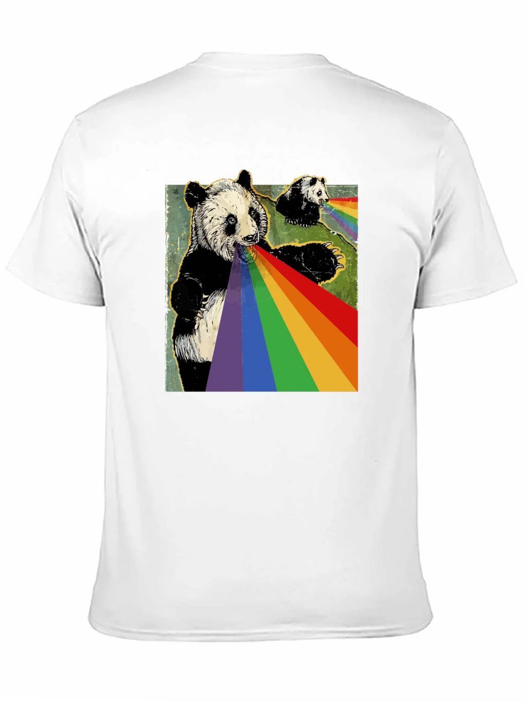 Panda Rainbow T-Shirt - Unique Graphic Tee product image 8