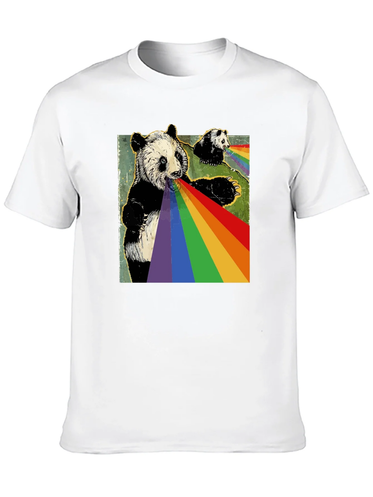 Panda Rainbow T-Shirt - Unique Graphic Tee product image 7