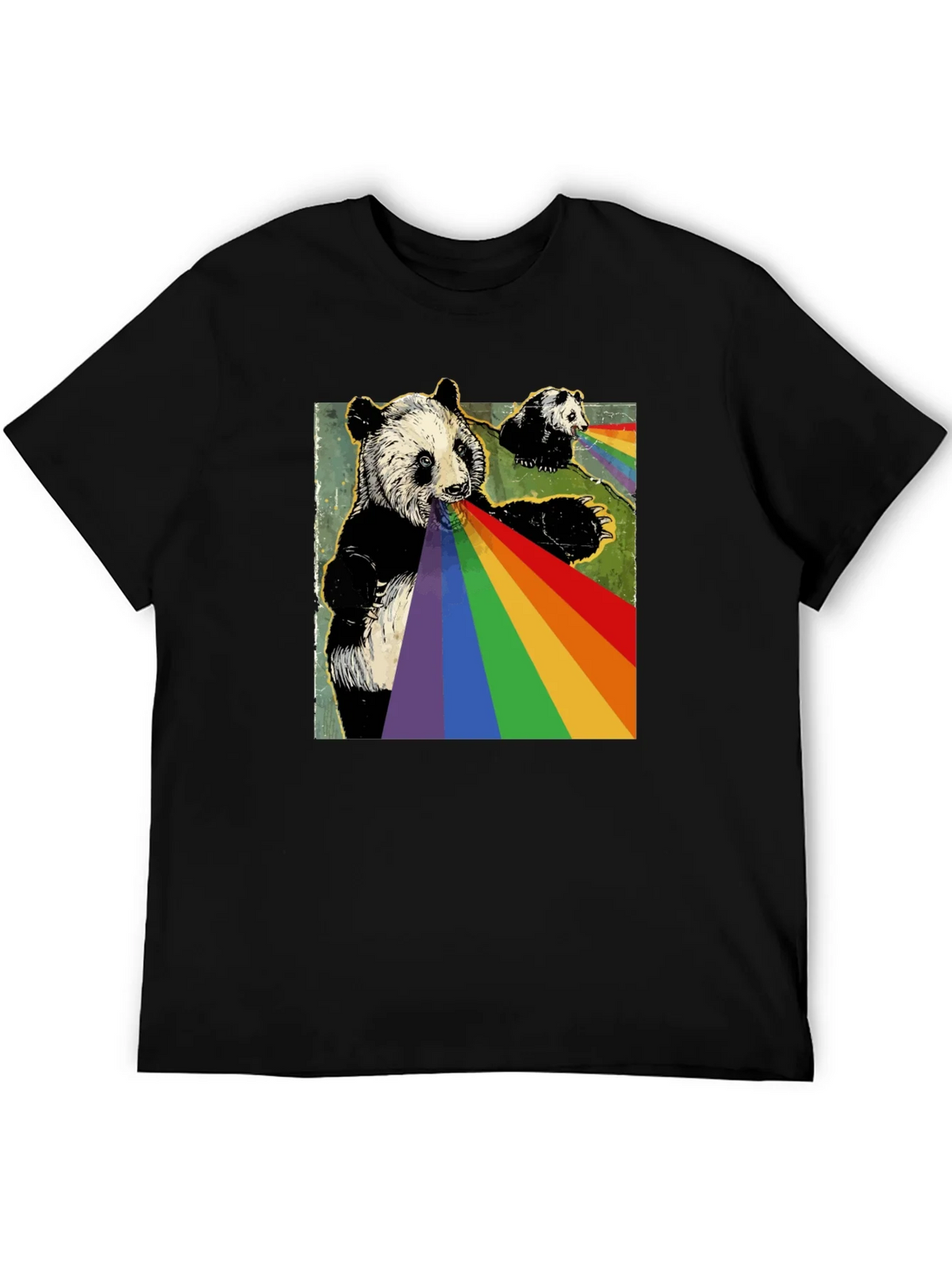 Panda Rainbow T-Shirt - Unique Graphic Tee product image 3