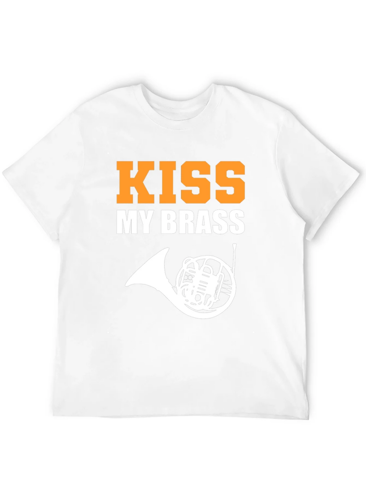 Kiss My Brass Funny French Horn T-Shirt product image 5