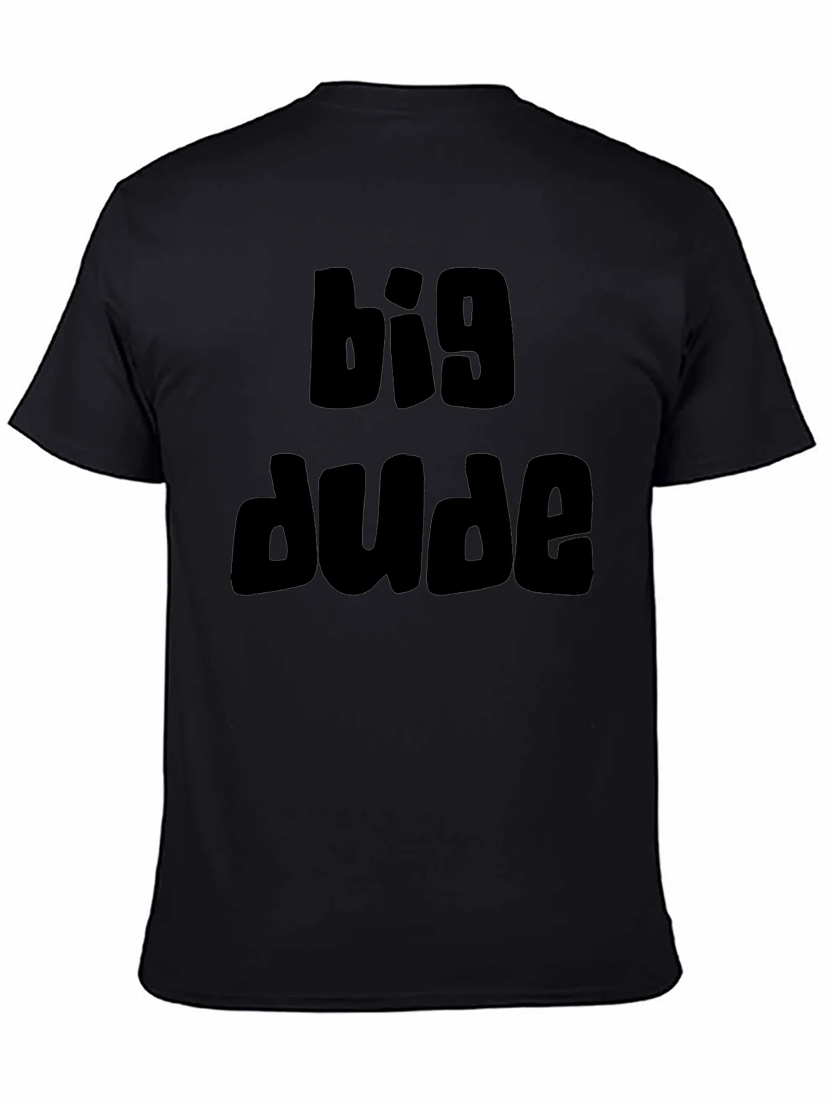 Big Dude Black Graphic T-Shirt product image 3