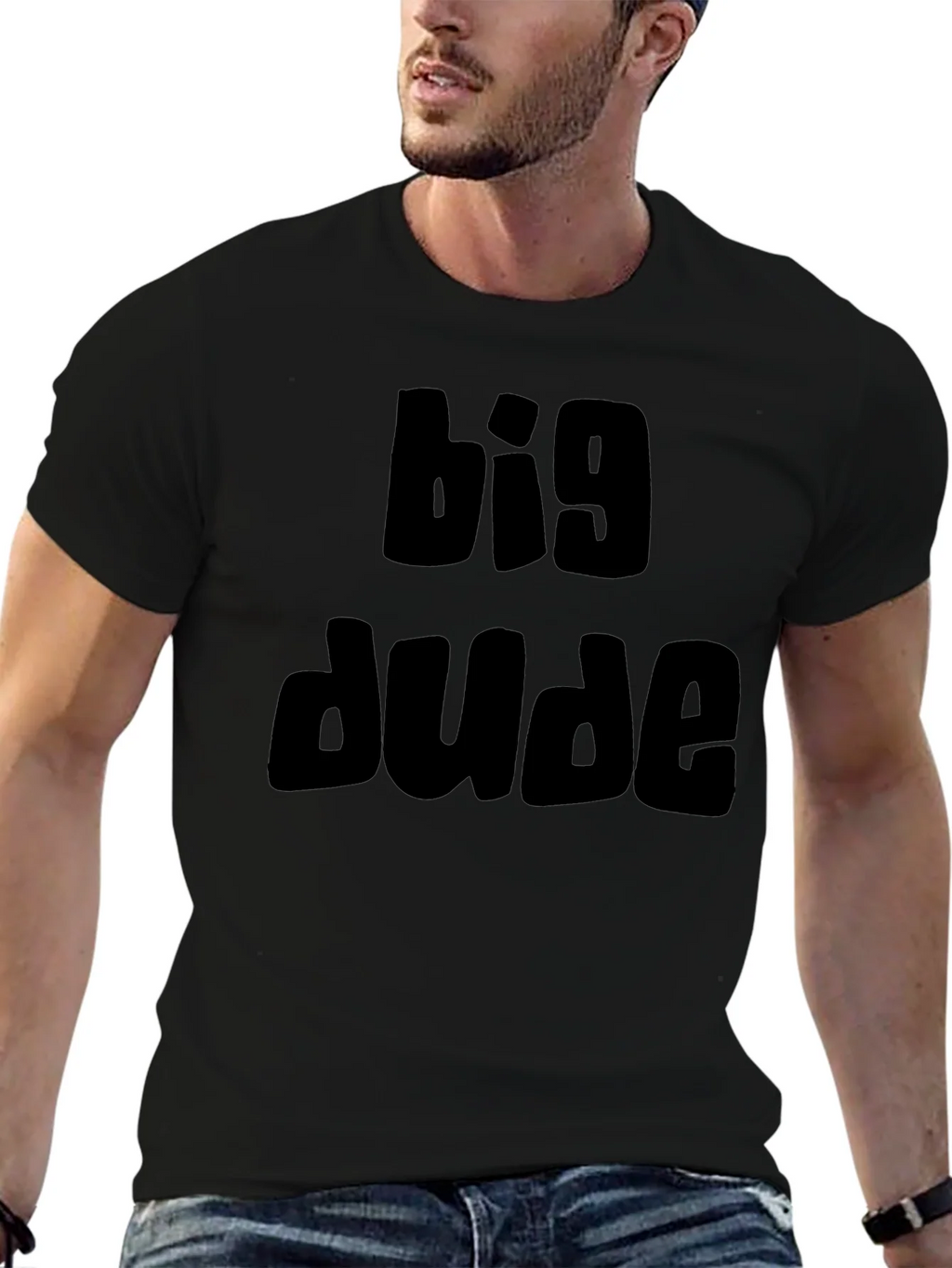 Big Dude Black Graphic T-Shirt product image 5