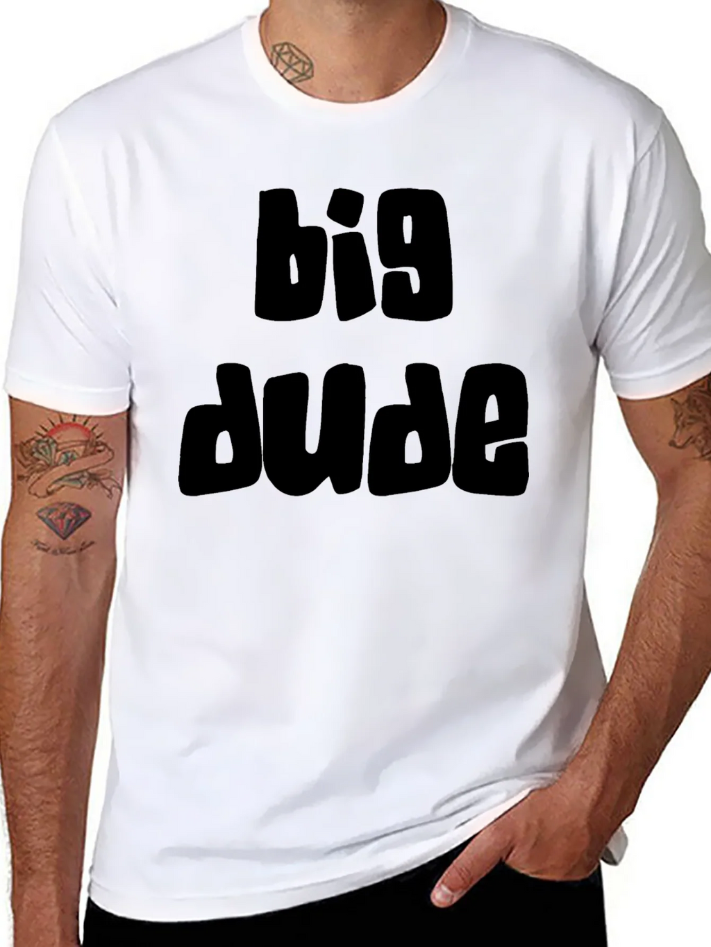 Big Dude Black Graphic T-Shirt product image 6