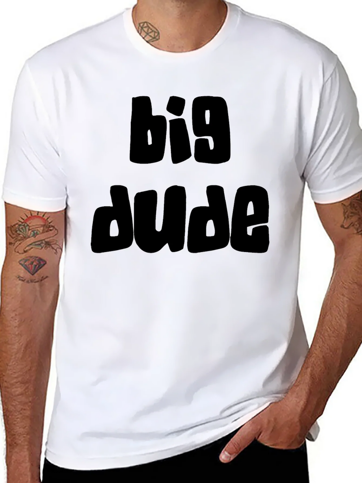 Big Dude Black Graphic T-Shirt product image 6