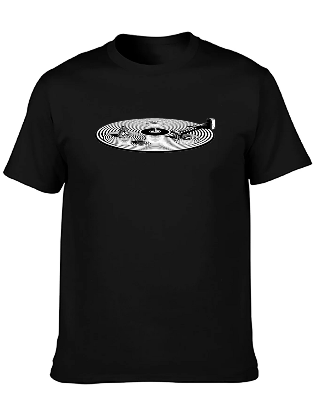 Vinyl Record Graphic Tee - Black product image 3