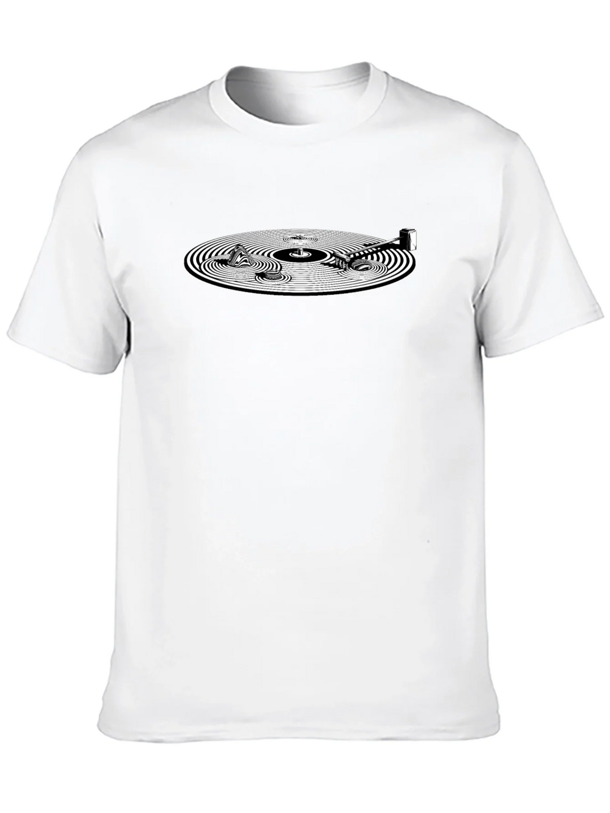 Vinyl Record Graphic Tee - Black product image 9