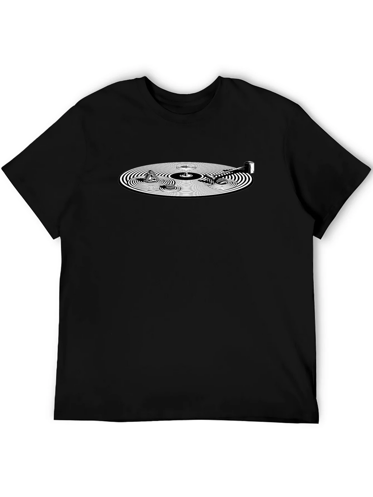 Vinyl Record Graphic Tee - Black product image 5