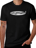 Vinyl Record Graphic Tee - Black product image 1