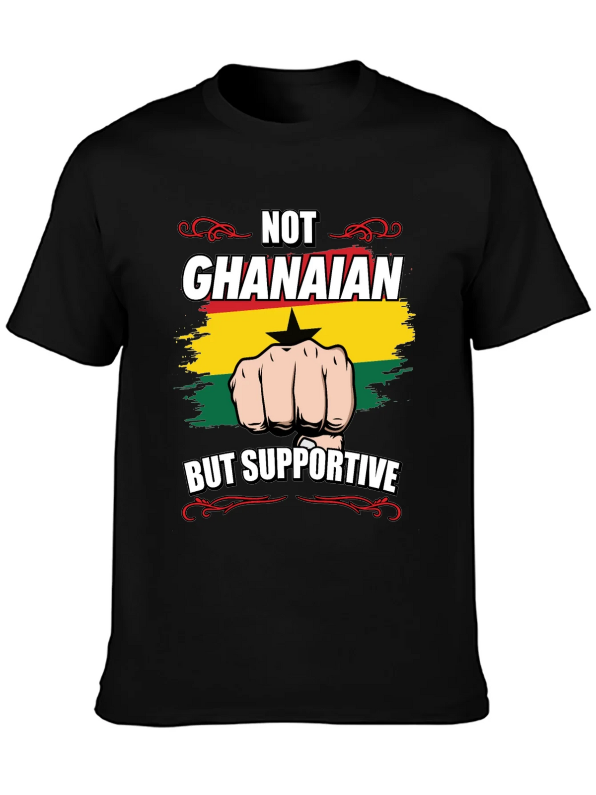 Ghana Support T-Shirt - Not Ghanaian But Supportive product image 3