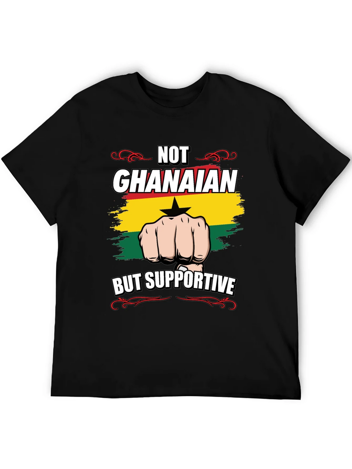 Ghana Support T-Shirt - Not Ghanaian But Supportive product image 5