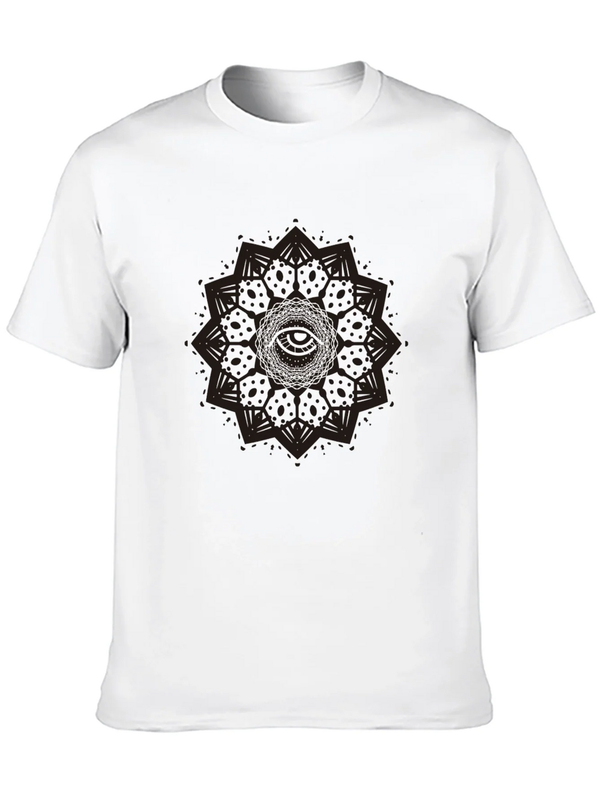 Eye Mandala Graphic Tee - Stylish Black T-Shirt product image 9