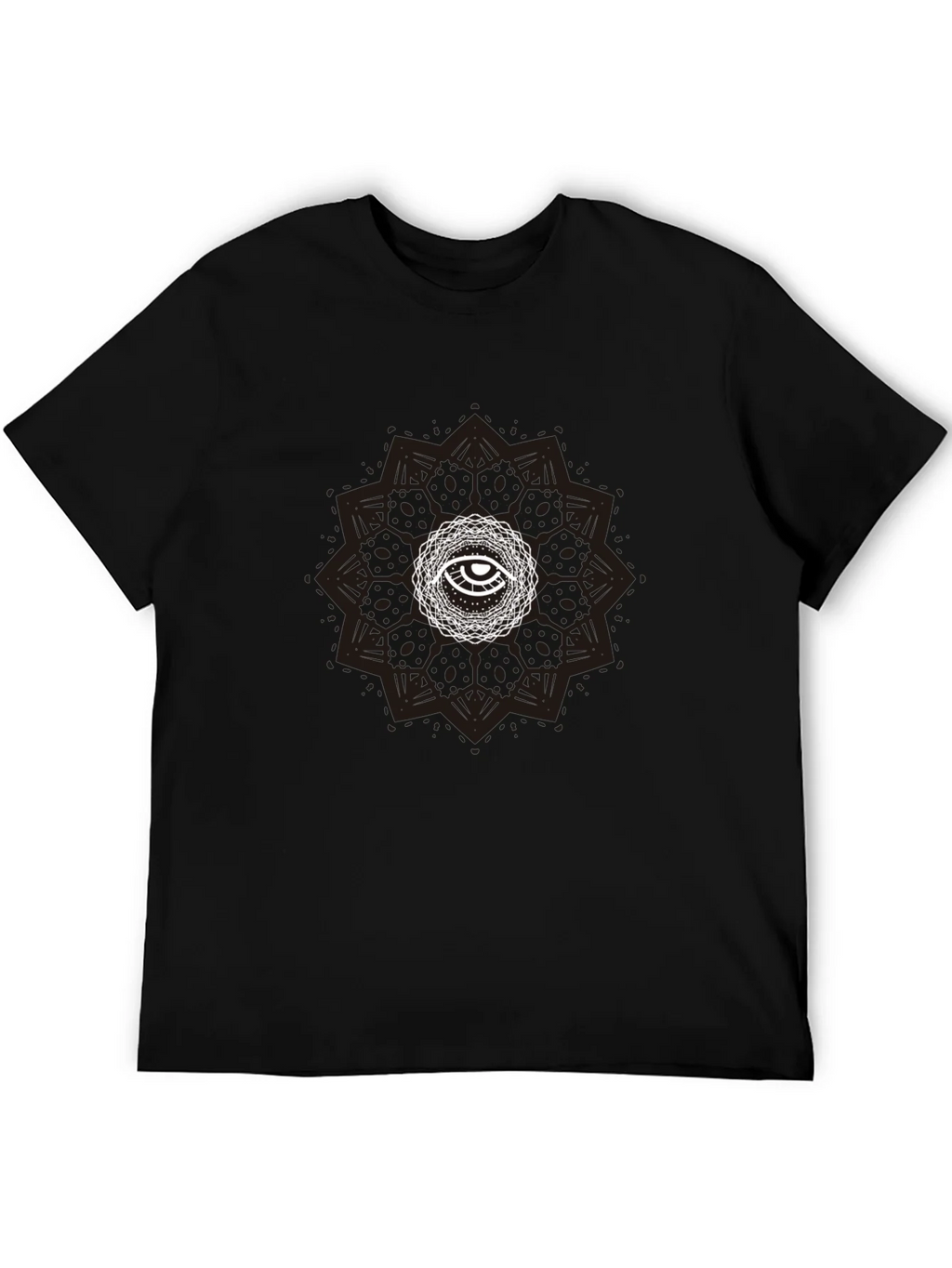 Eye Mandala Graphic Tee - Stylish Black T-Shirt product image 5