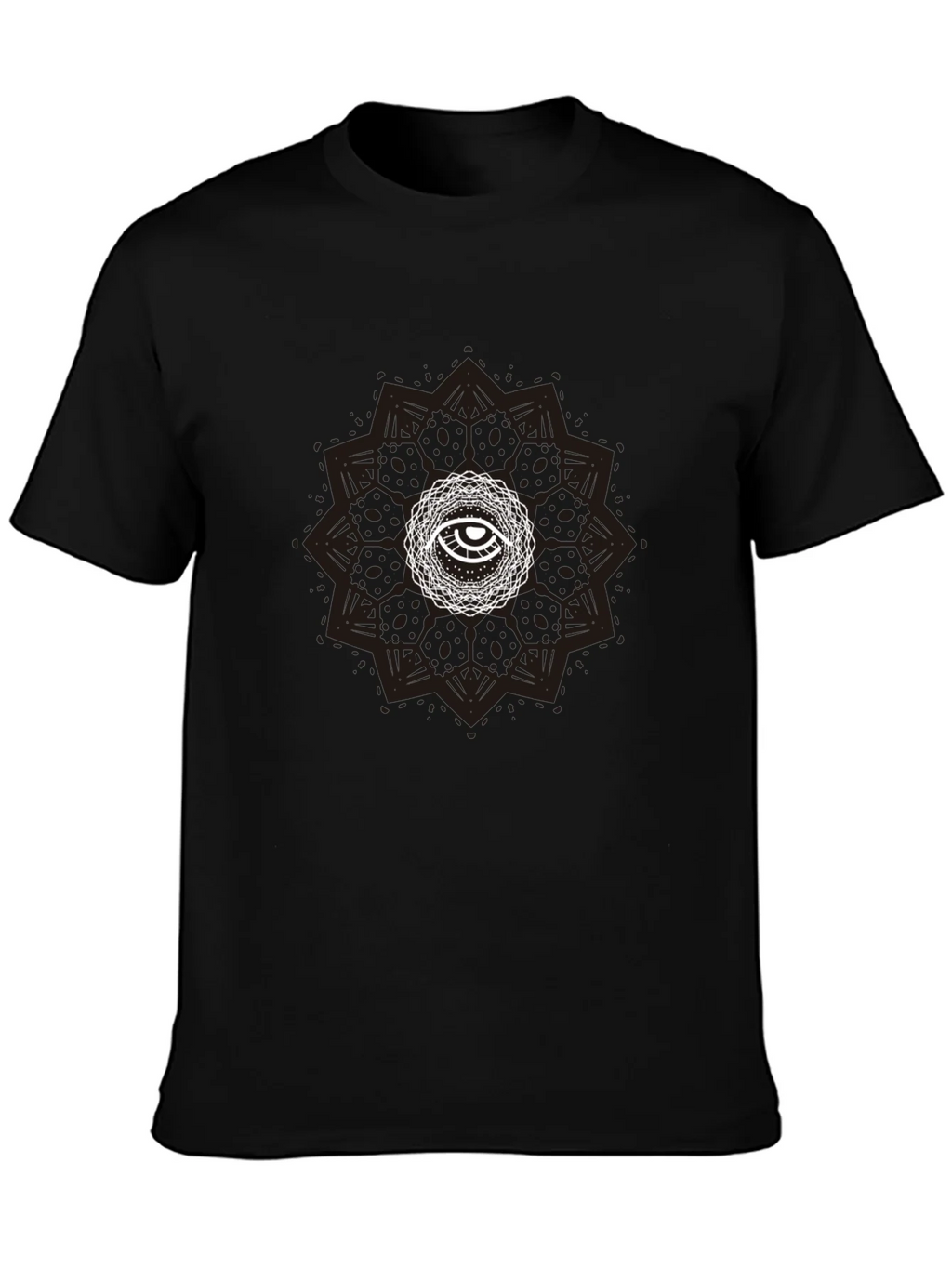 Eye Mandala Graphic Tee - Stylish Black T-Shirt product image 3