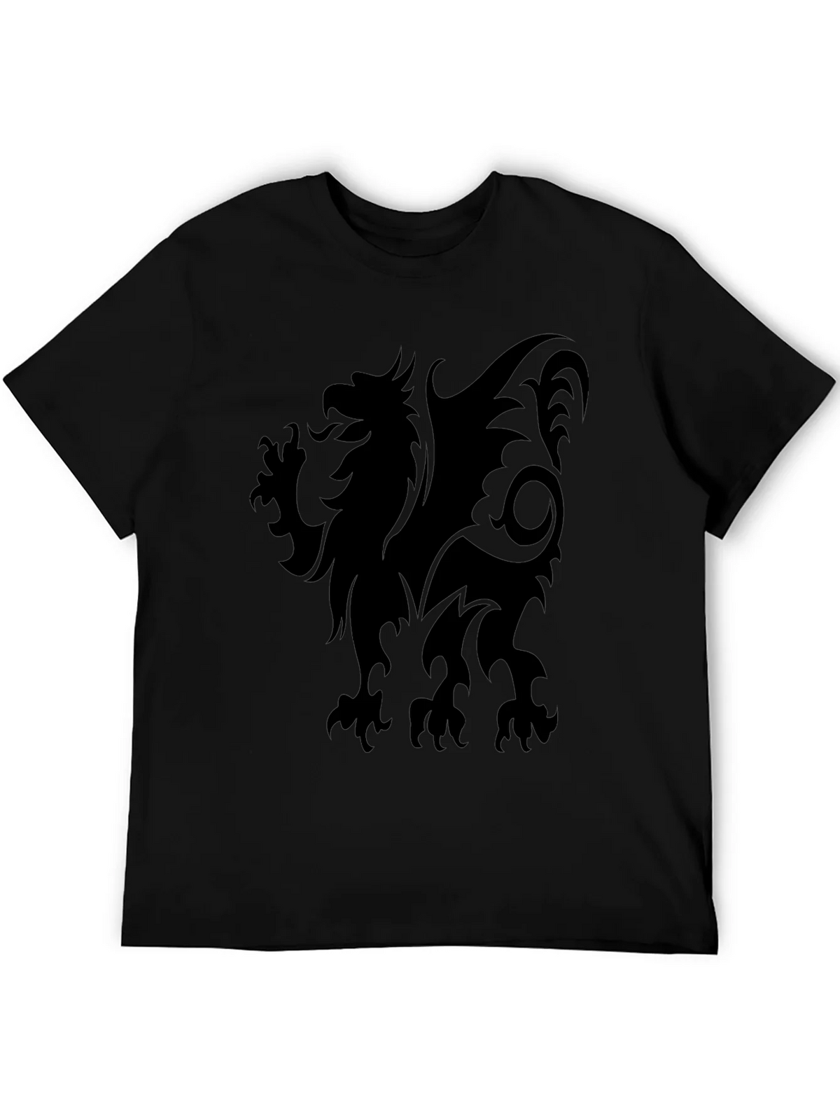 Black Griffin Graphic Tee - Mens Stylish Crew Neck T-Shirt product image 5