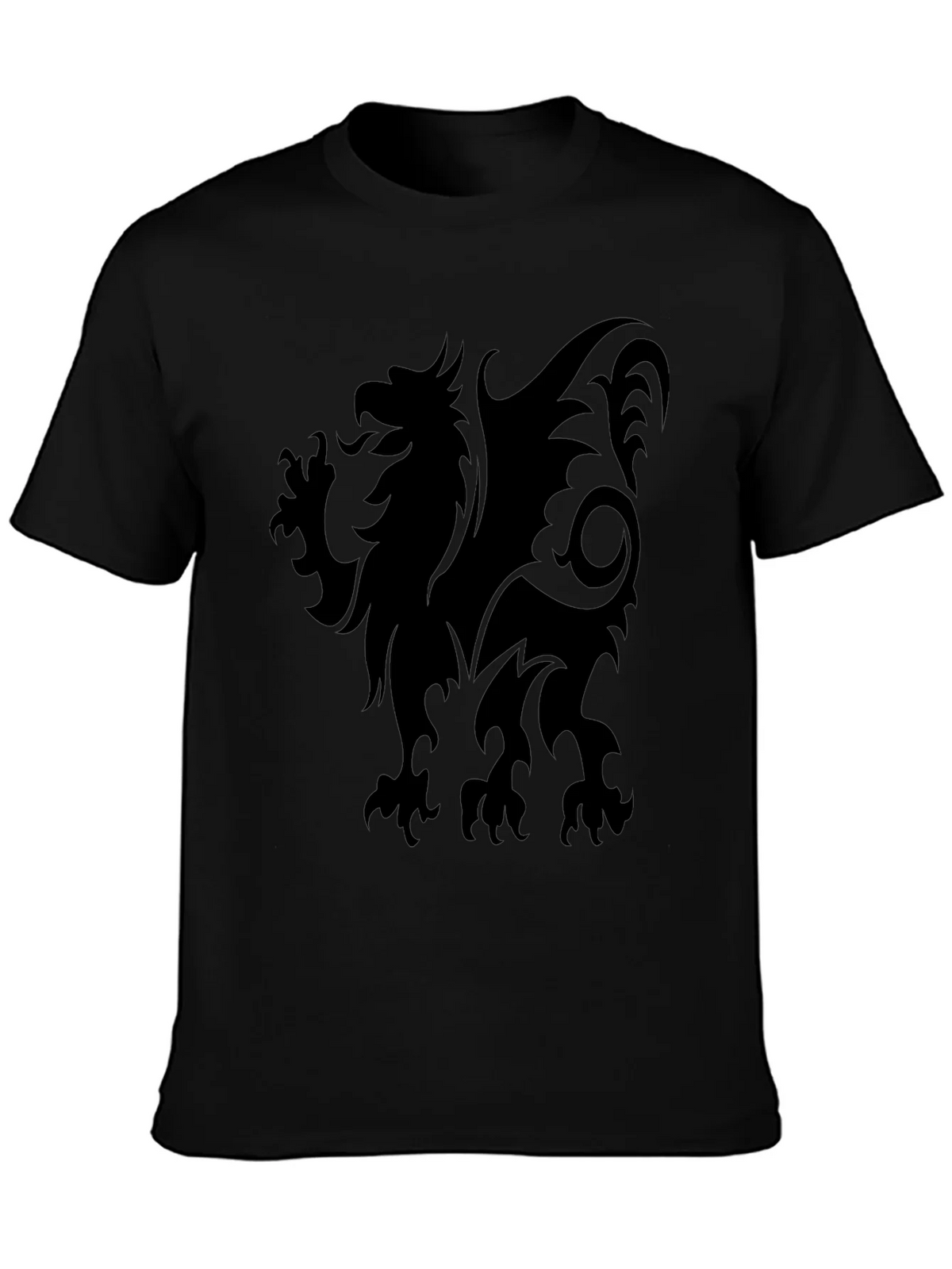 Black Griffin Graphic Tee - Mens Stylish Crew Neck T-Shirt product image 3