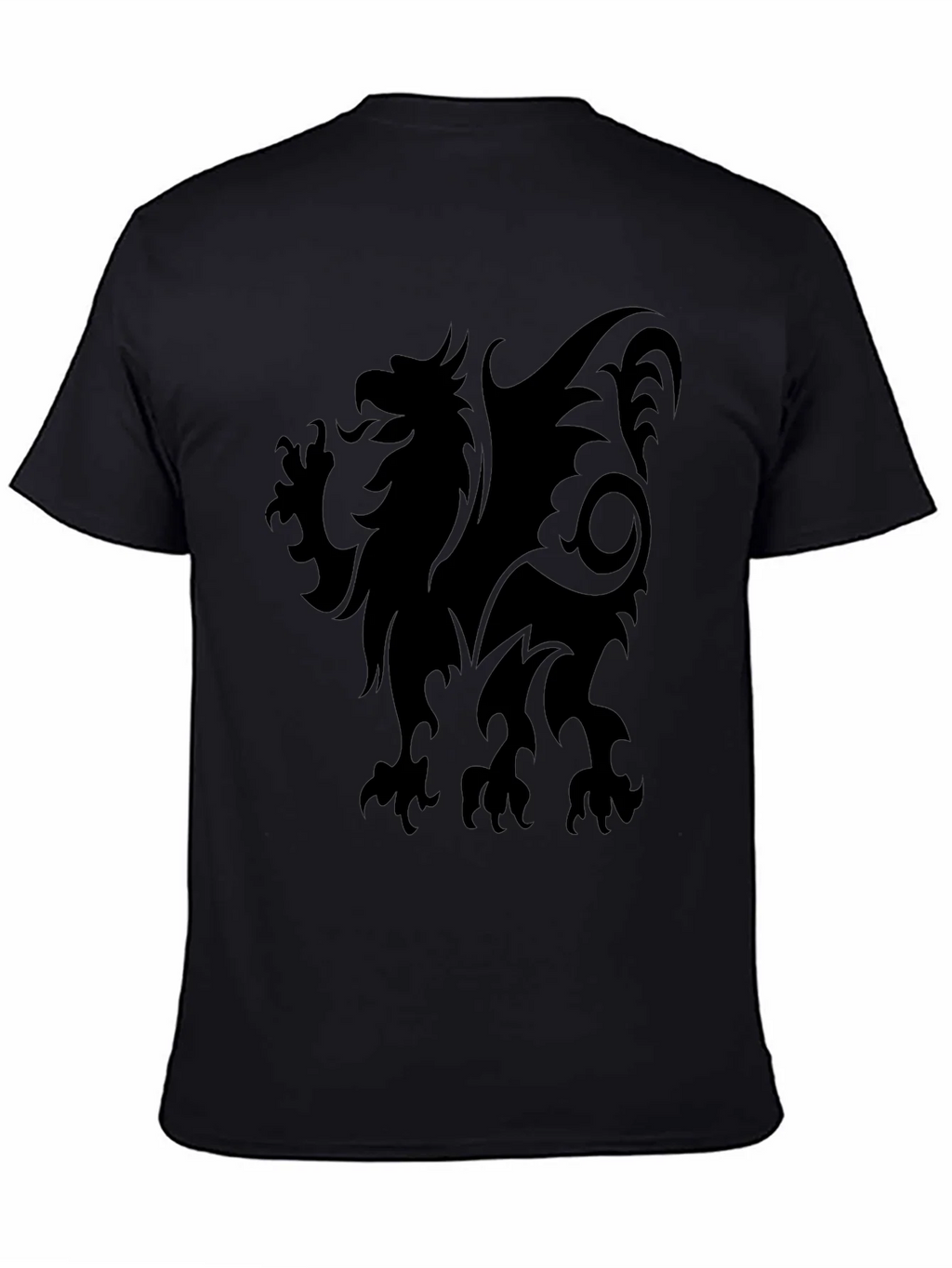 Black Griffin Graphic Tee - Mens Stylish Crew Neck T-Shirt product image 4