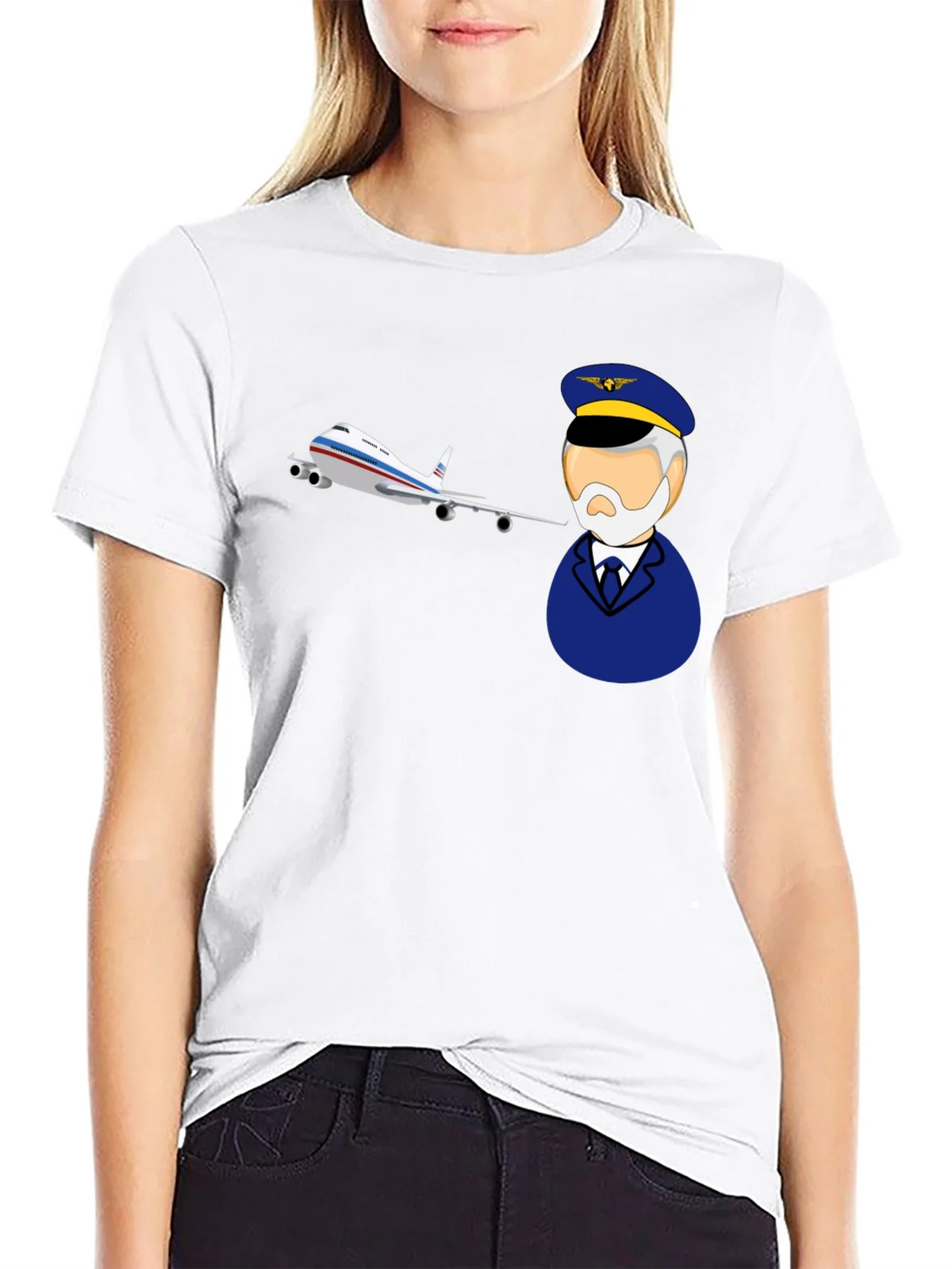 Pilot and Plane Graphic T-Shirt product image 5