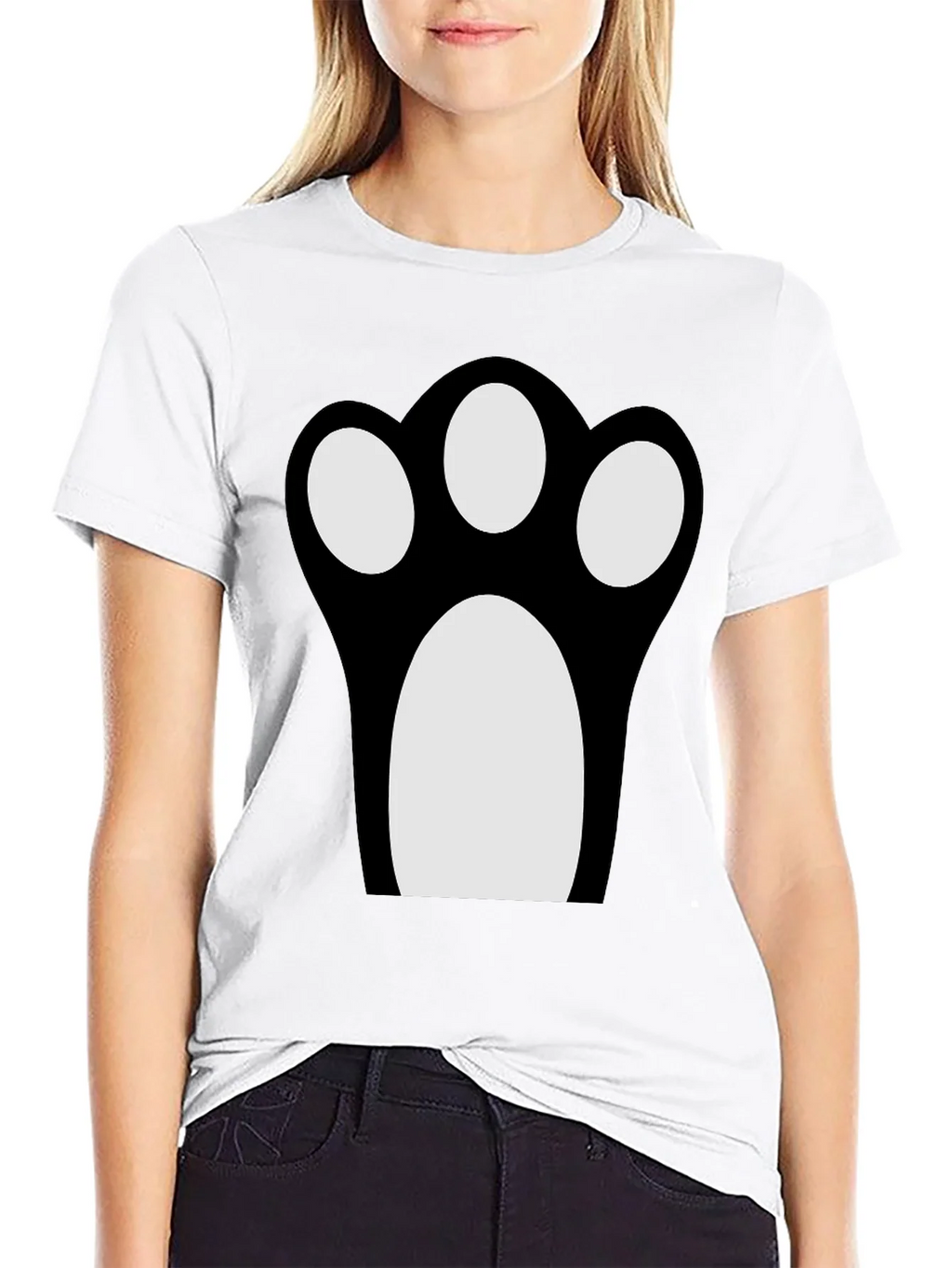 Fun Cat Paw Print Graphic Tee product image 7