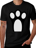 Fun Cat Paw Print Graphic Tee product image 1