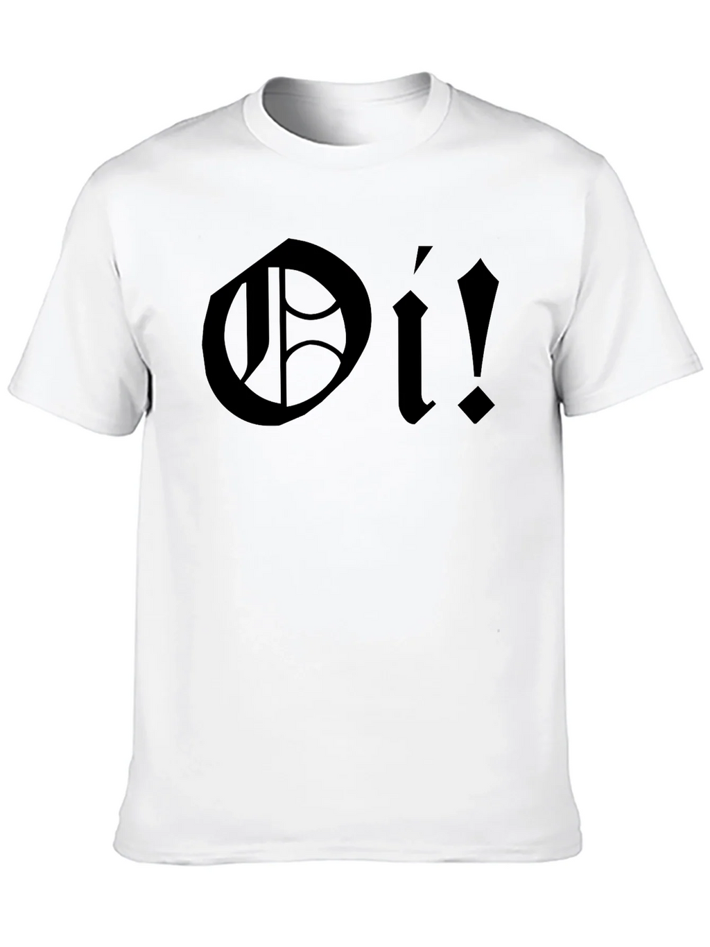 Oi! Black Graphic T-Shirt - Bold Punk Rock Style product image 9