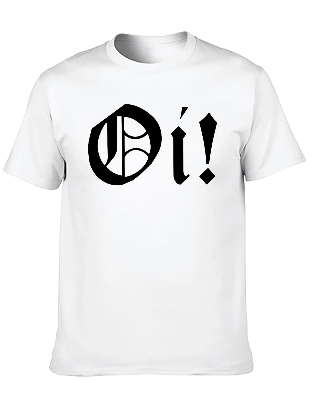 Oi! Black Graphic T-Shirt - Bold Punk Rock Style product image 9