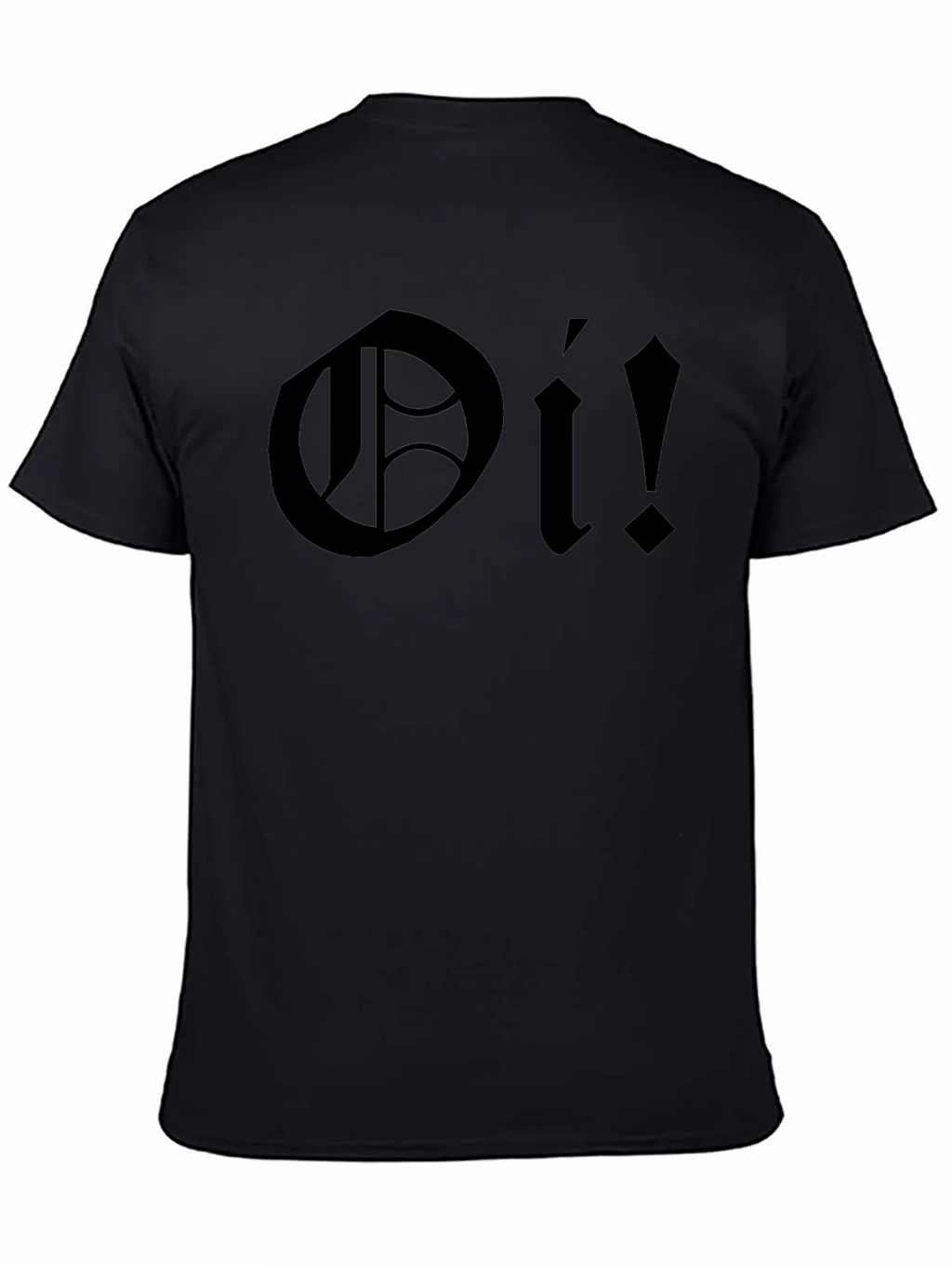 Oi! Black Graphic T-Shirt - Bold Punk Rock Style product image 4