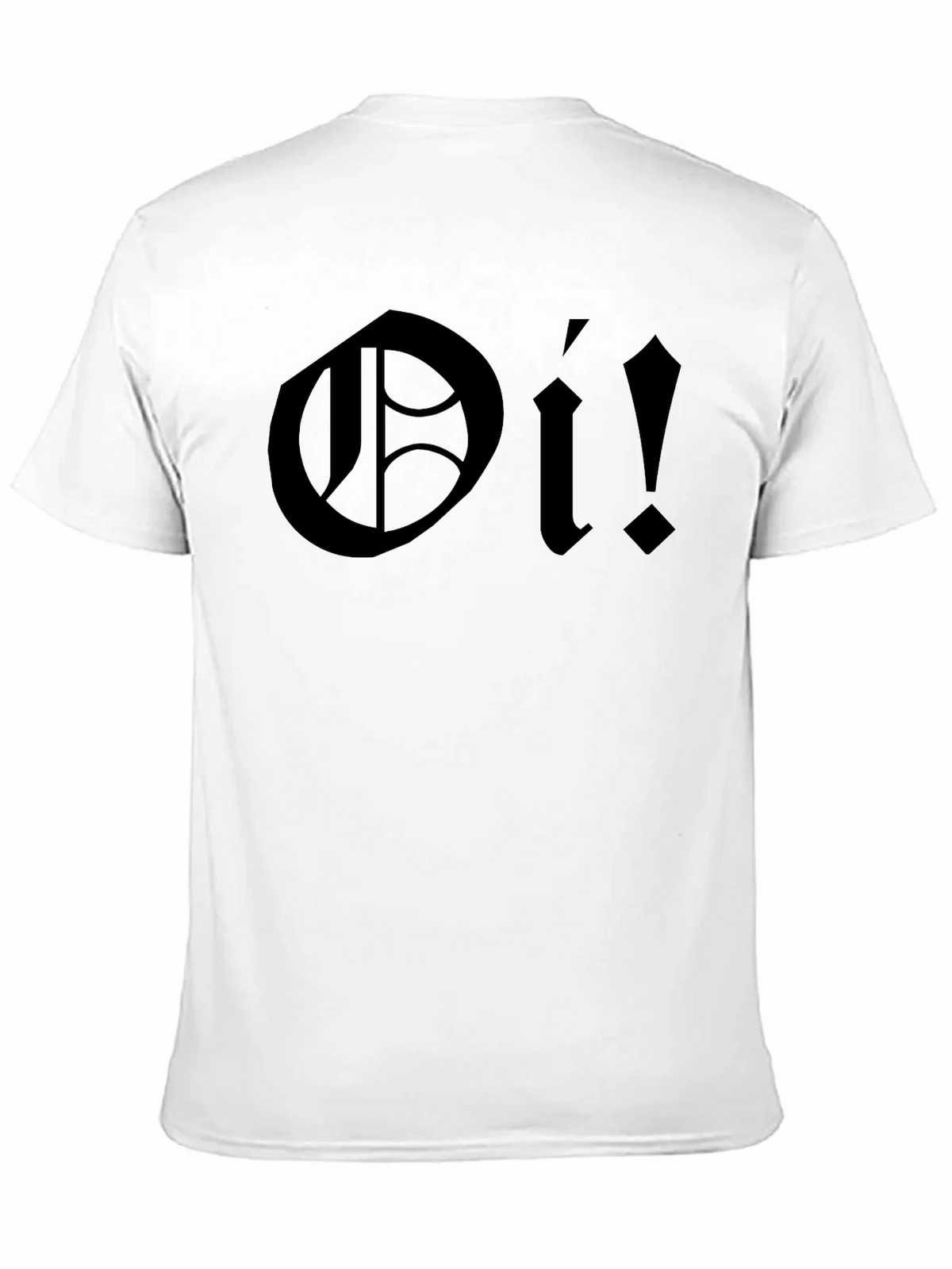 Oi! Black Graphic T-Shirt - Bold Punk Rock Style product image 10