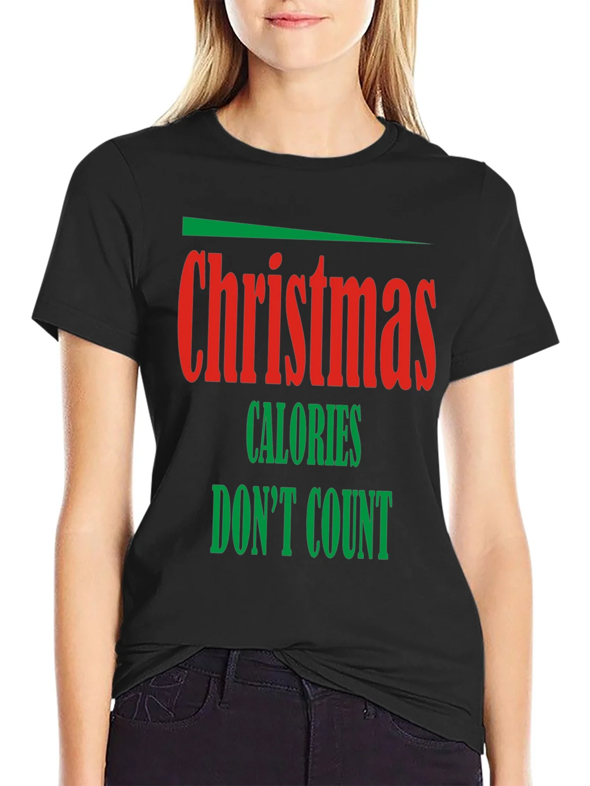 Funny Christmas Calories Dont Count Holiday T-Shirt product image 2