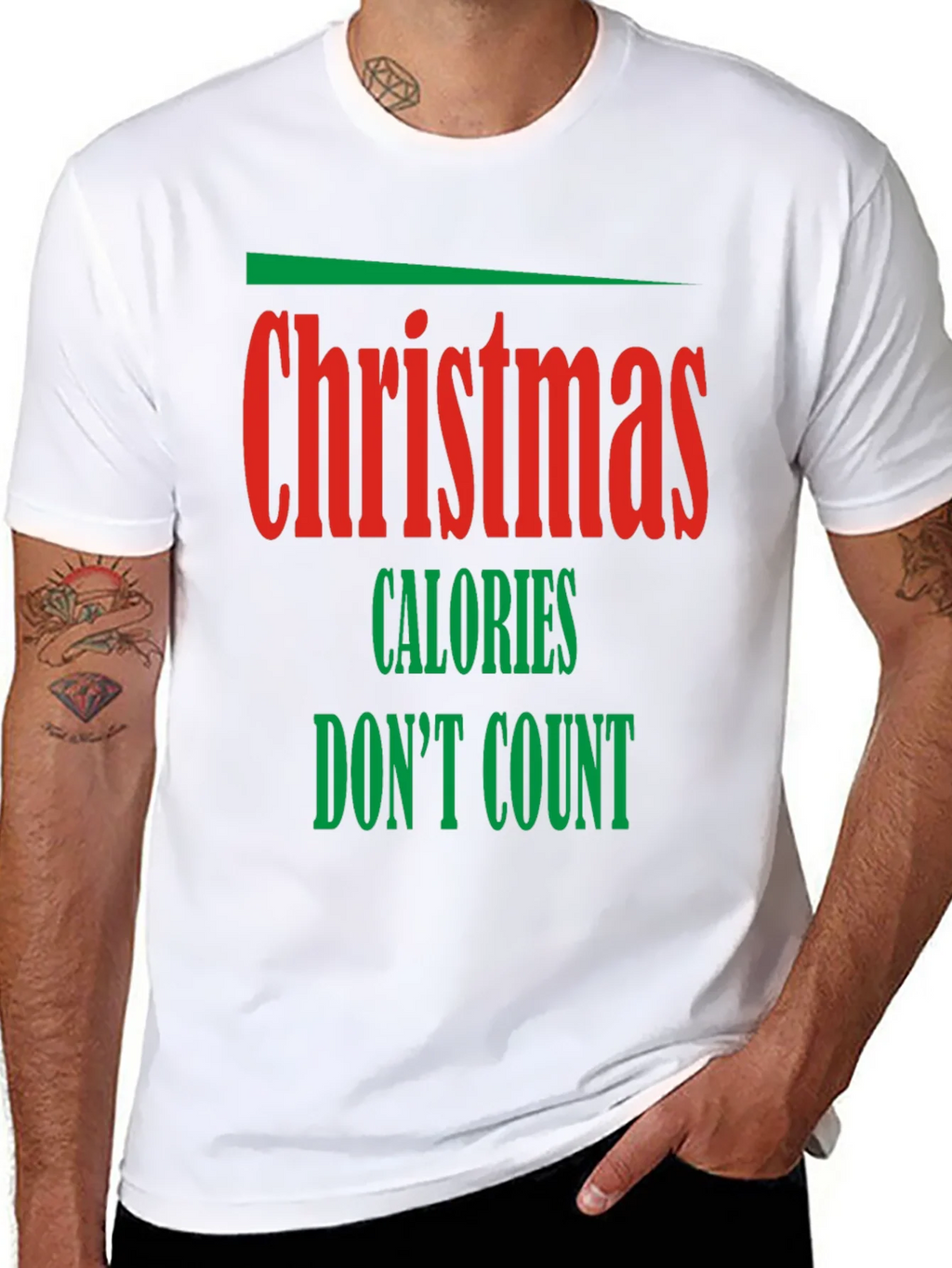 Funny Christmas Calories Dont Count Holiday T-Shirt product image 7