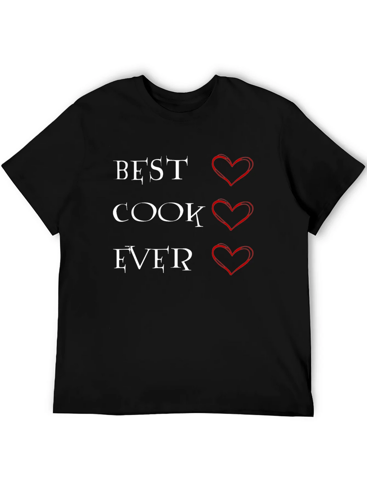 Best Cook Ever T-Shirt with Heart Graphics product image 3