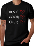 Best Cook Ever T-Shirt with Heart Graphics product image 1