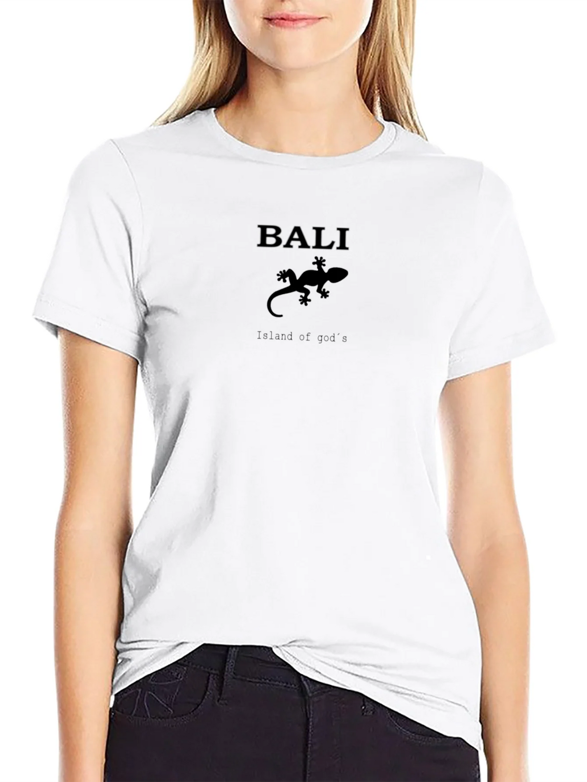 Bali Lizard T-Shirt - Island of Gods Black Tee product image 8