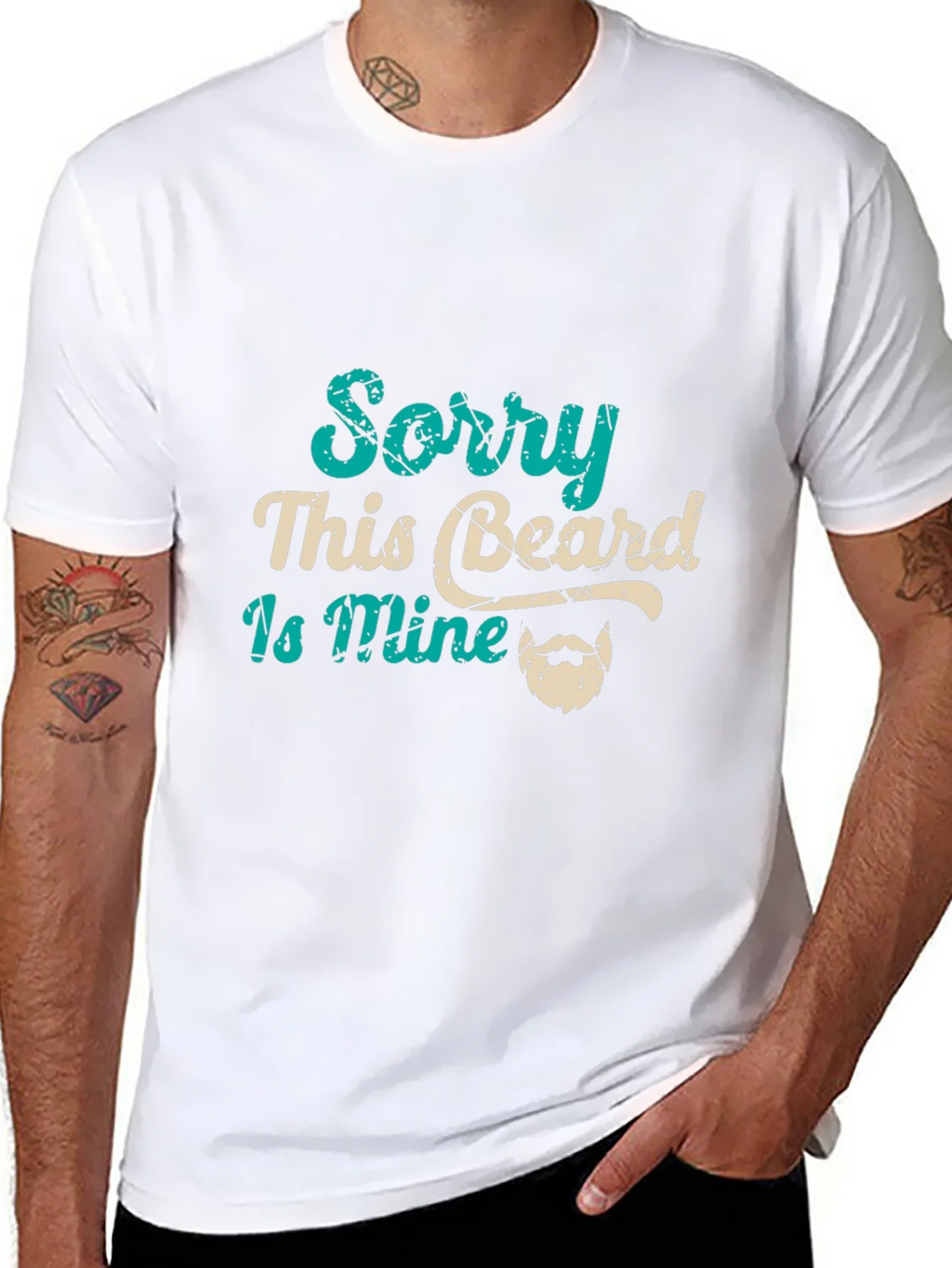 Sorry This Beard Is Mine Graphic Tee product image 7